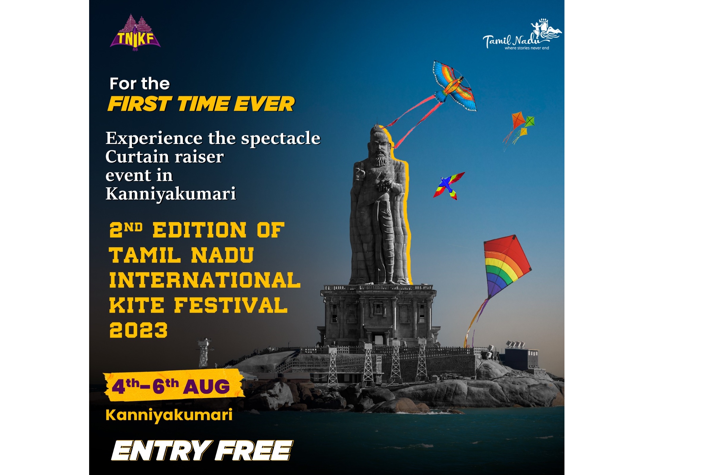 Tamil Nadu International Kite Festival - Kanniyakumari