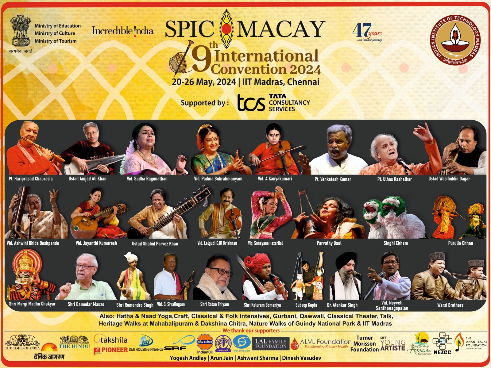 SPIC MACAY 9th International Convention 2024