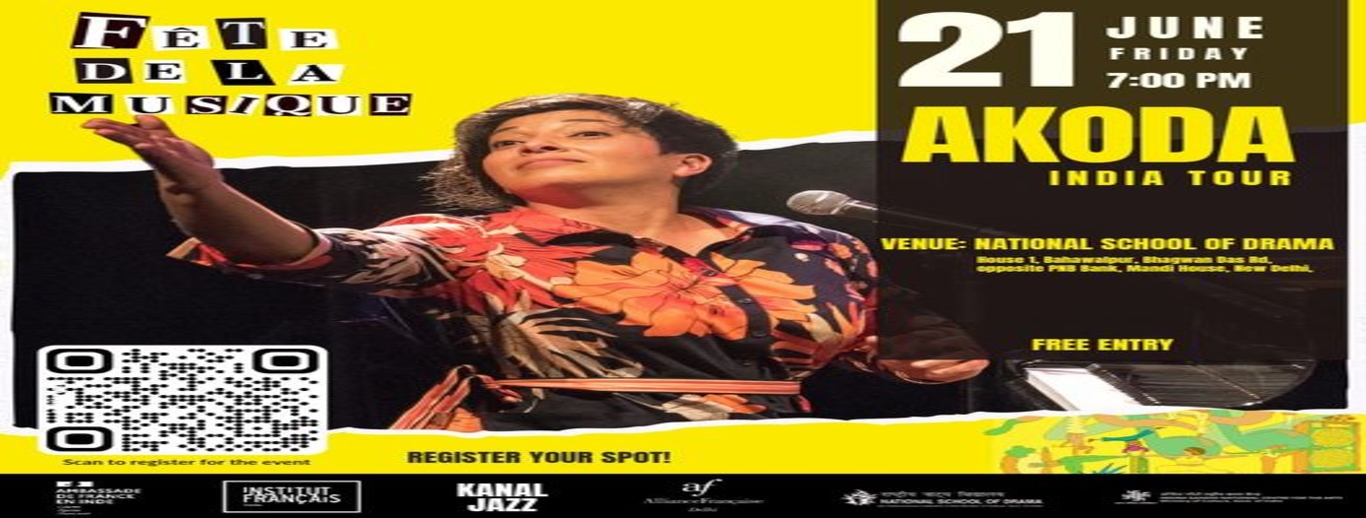 Alliance Française de Delhi, the French Institute in India, National School of Drama and Indira Gandhi National Centre for the Arts invite you to a musical celebration.