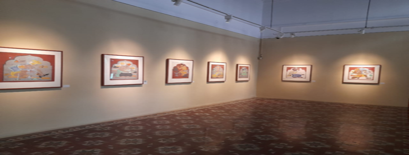 In-house curated exhibition Nandalal Bose "Haripura Panel", displayed in the old wing (Heritage Building)