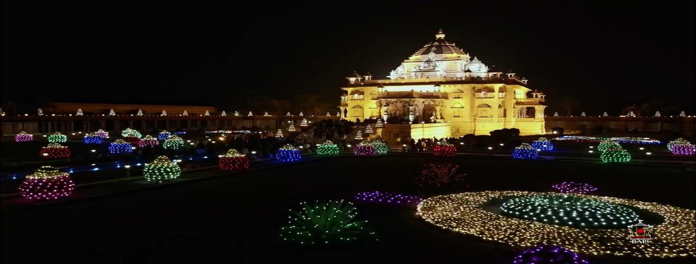 FESTIVAL OF LIGHTS DEEPOTSAV AT AKSHARDHAM GANDHINAGAR